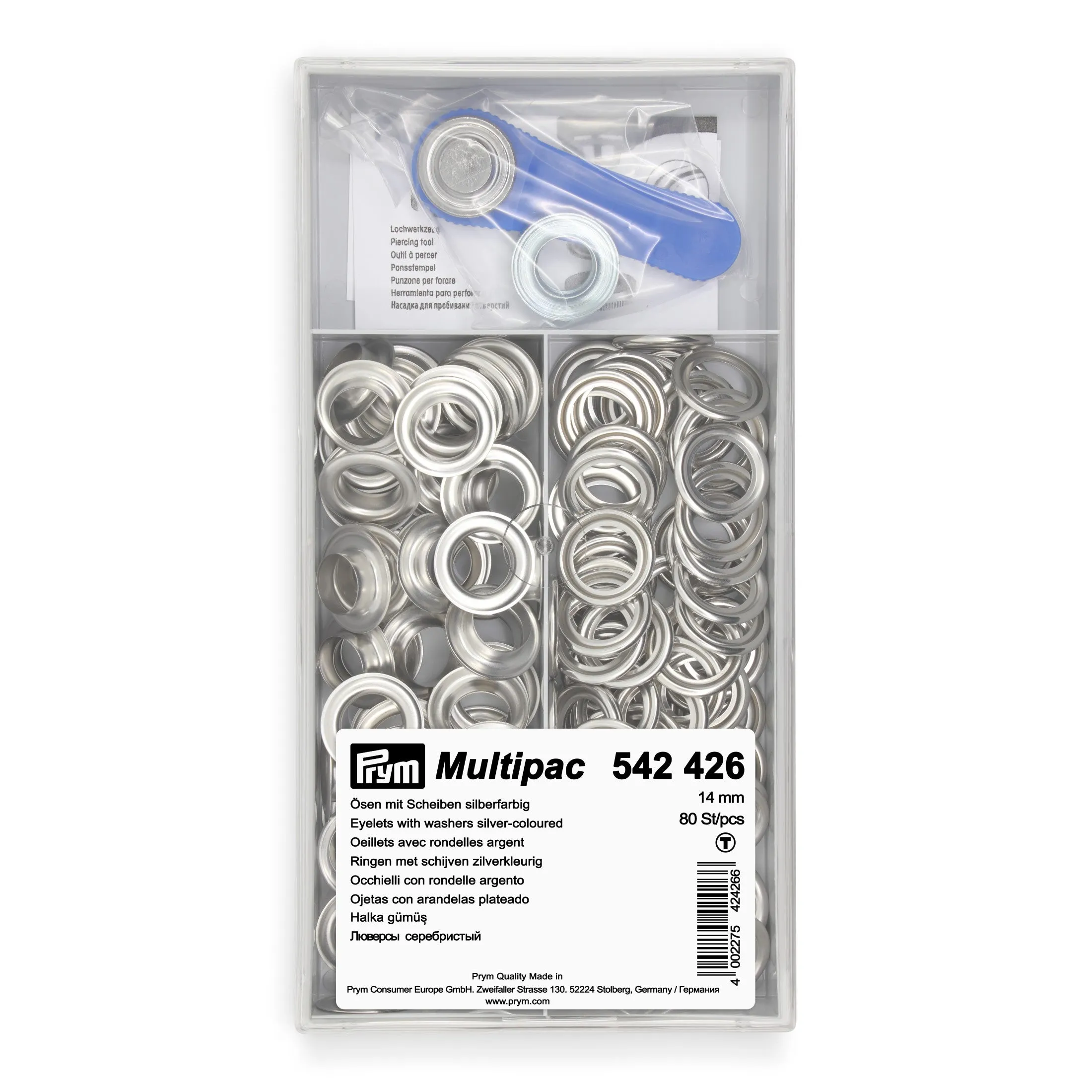 14 mm Eyelets with Washers Refill, 80 pc