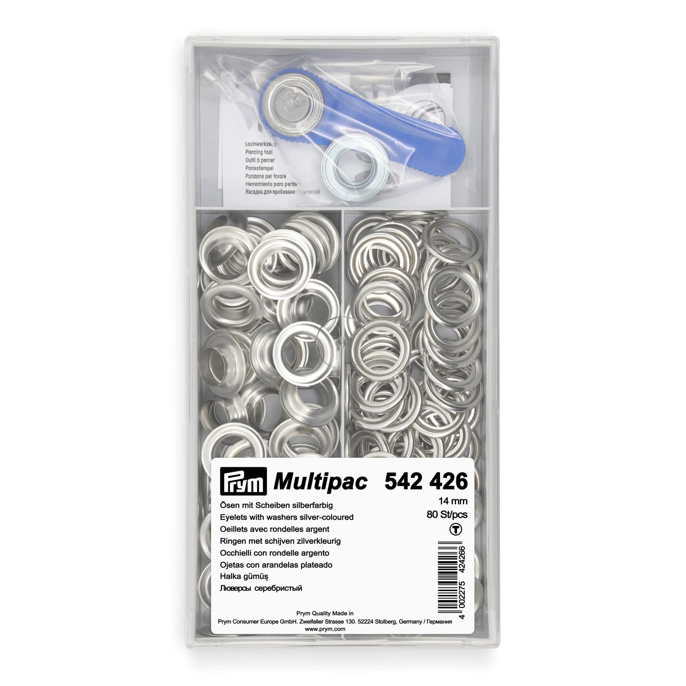 14 mm Eyelets with Washers Refill, 80 pc