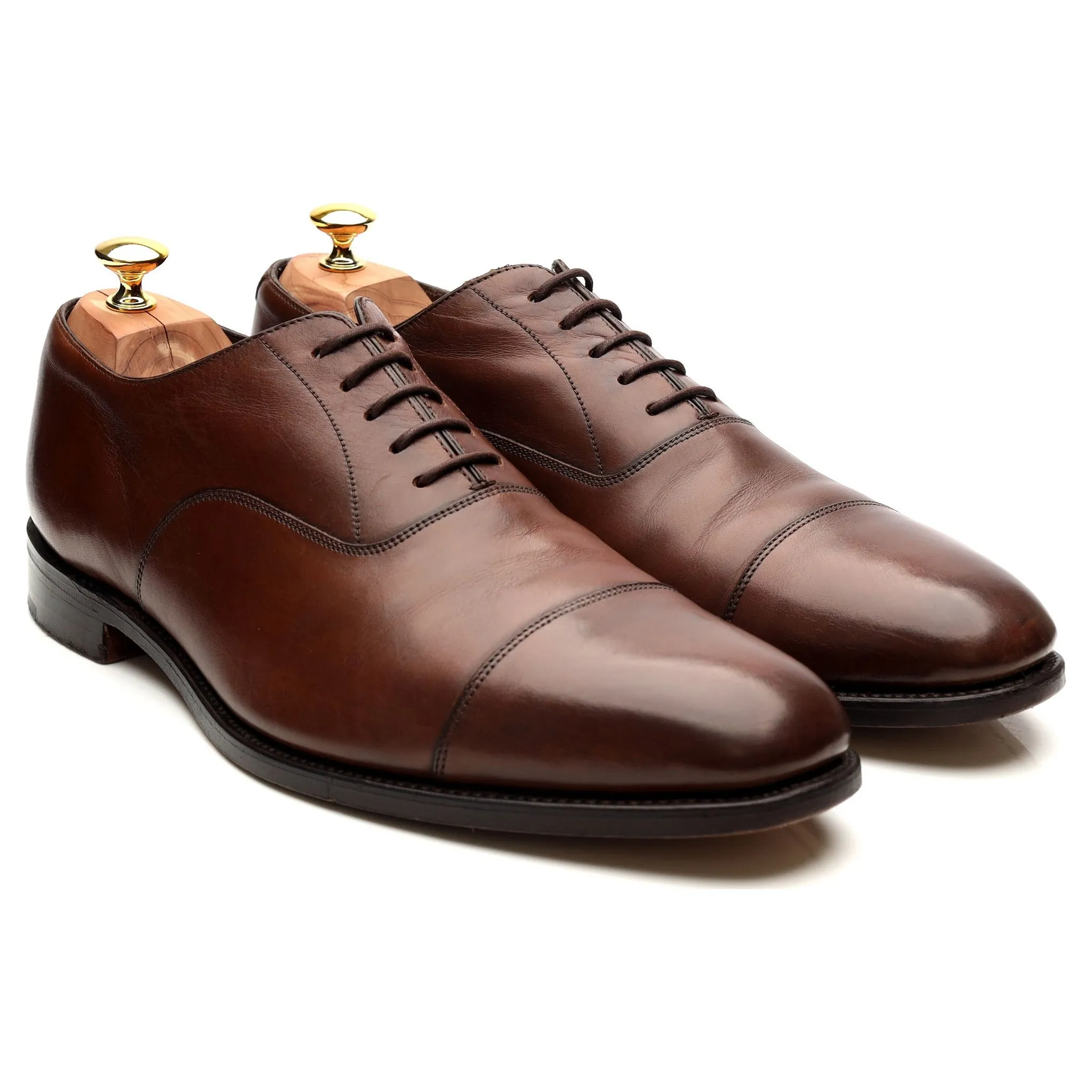 1880 'Aldwych' Dark Brown Leather Oxford UK 11.5 F