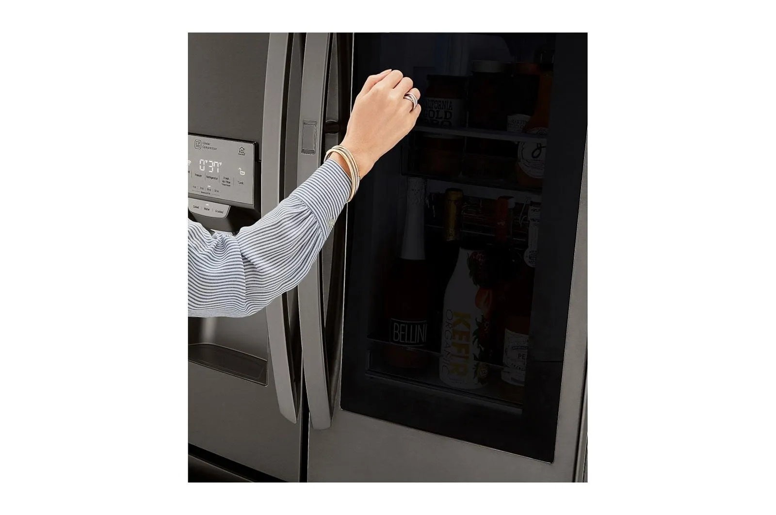 24 cu. ft. Smart wi-fi Enabled InstaView™ Door-in-Door® Counter-Depth Refrigerator with Craft Ice™ Maker