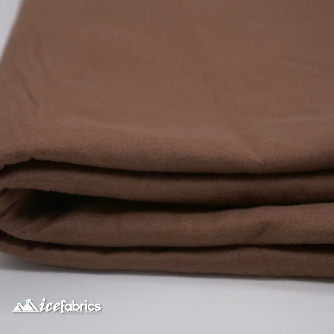 72" Wide 1.6 mm Thick Acrylic Brown Felt Fabric By The Yard