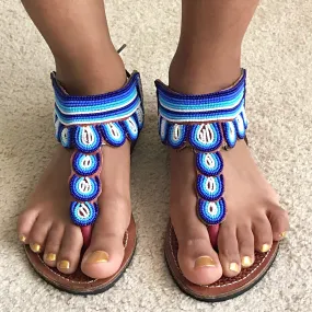 African Maasai Beaded Women's Sandals