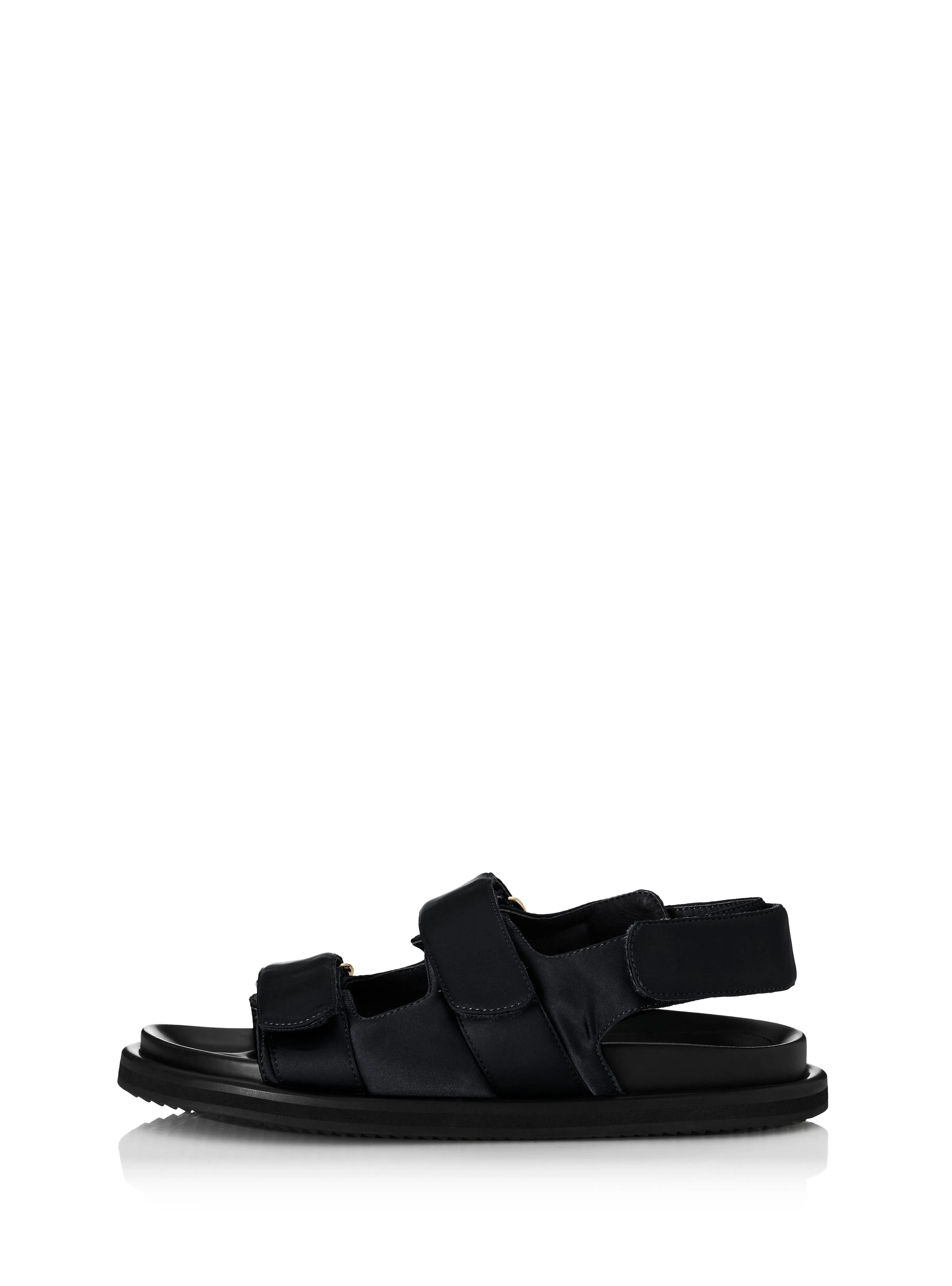 ALIAS MAE Womens Darcy Sandals - Black Satin