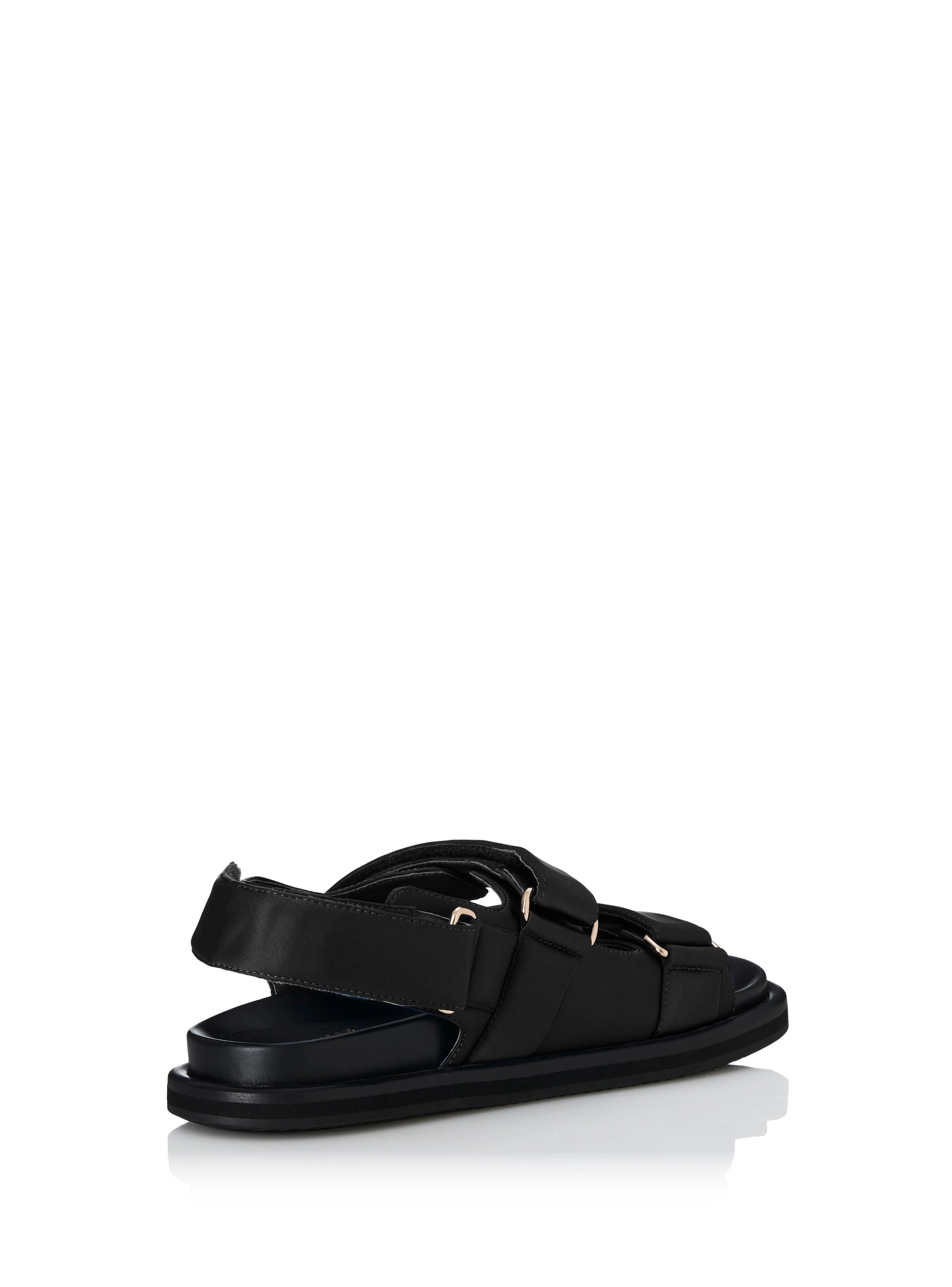 ALIAS MAE Womens Darcy Sandals - Black Satin