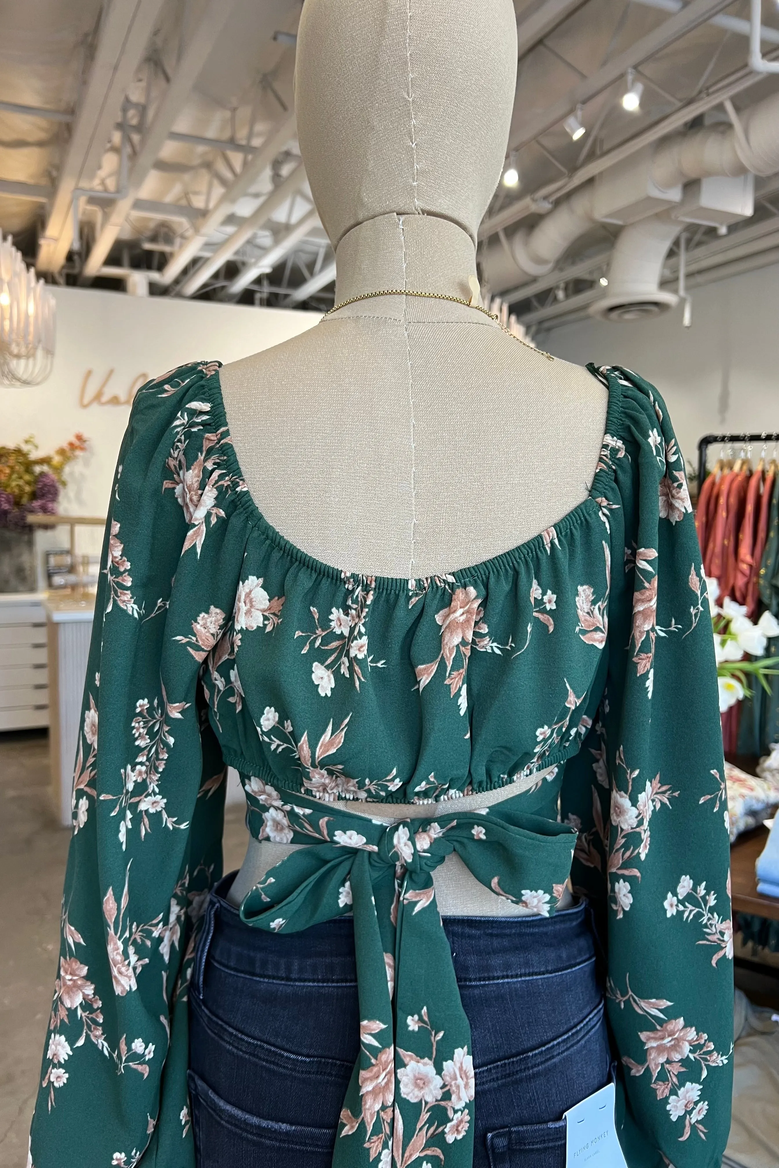 AMBER LEAF FLORAL TOP