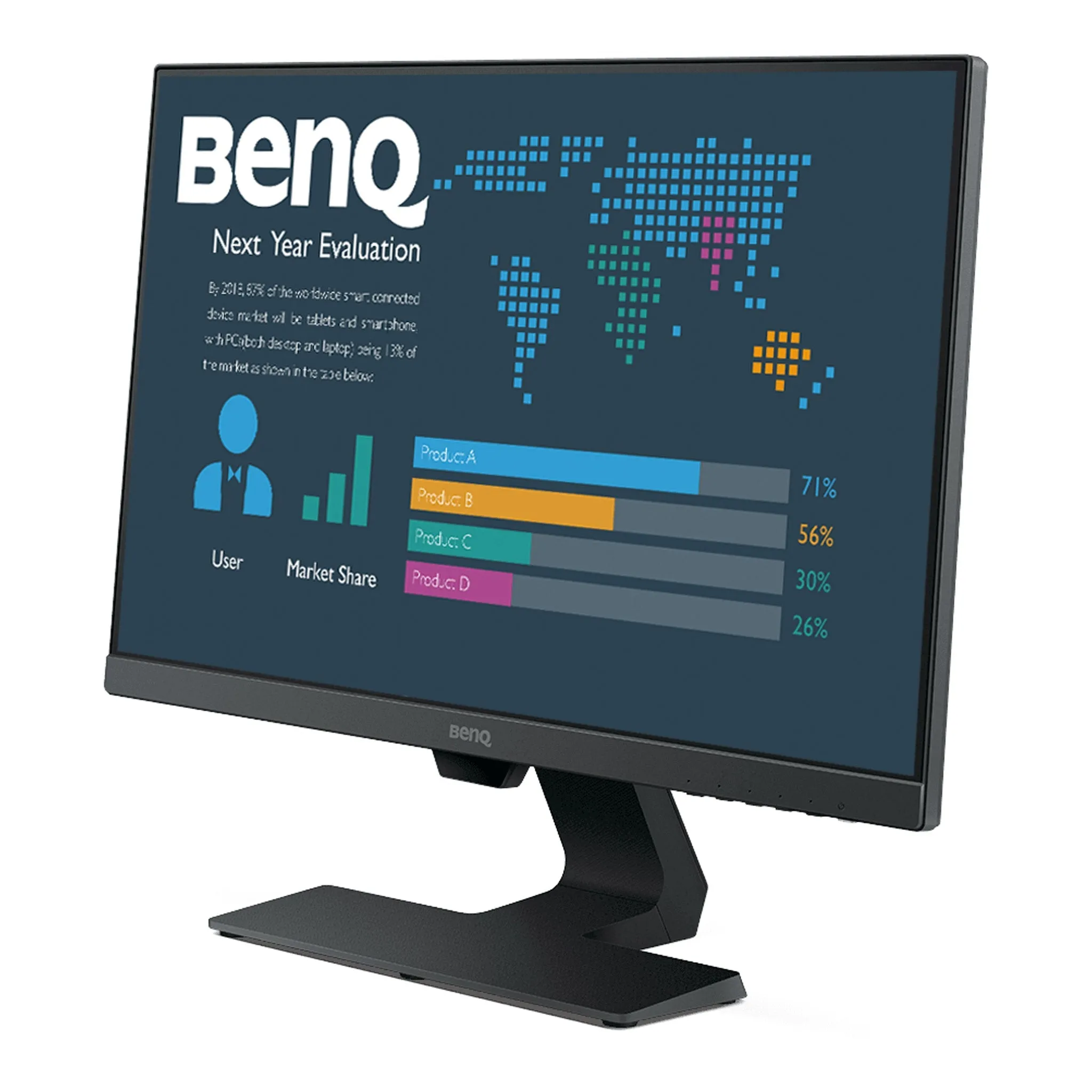 BenQ BL2480 23.8" FHD 1080p Frameless Eye-Care Business Monitor