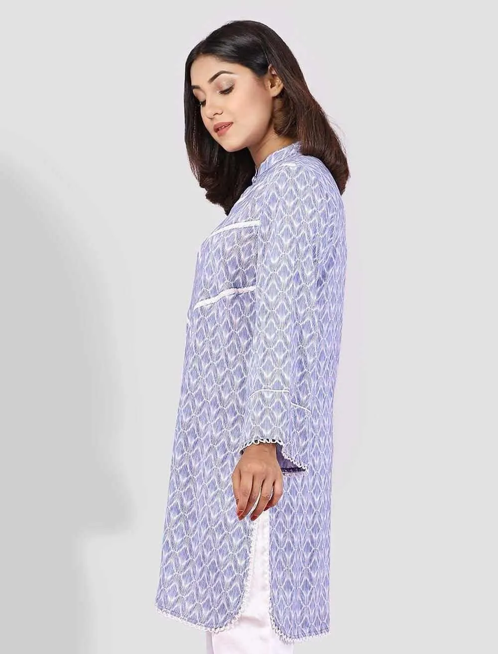 Blue Printed Kurti