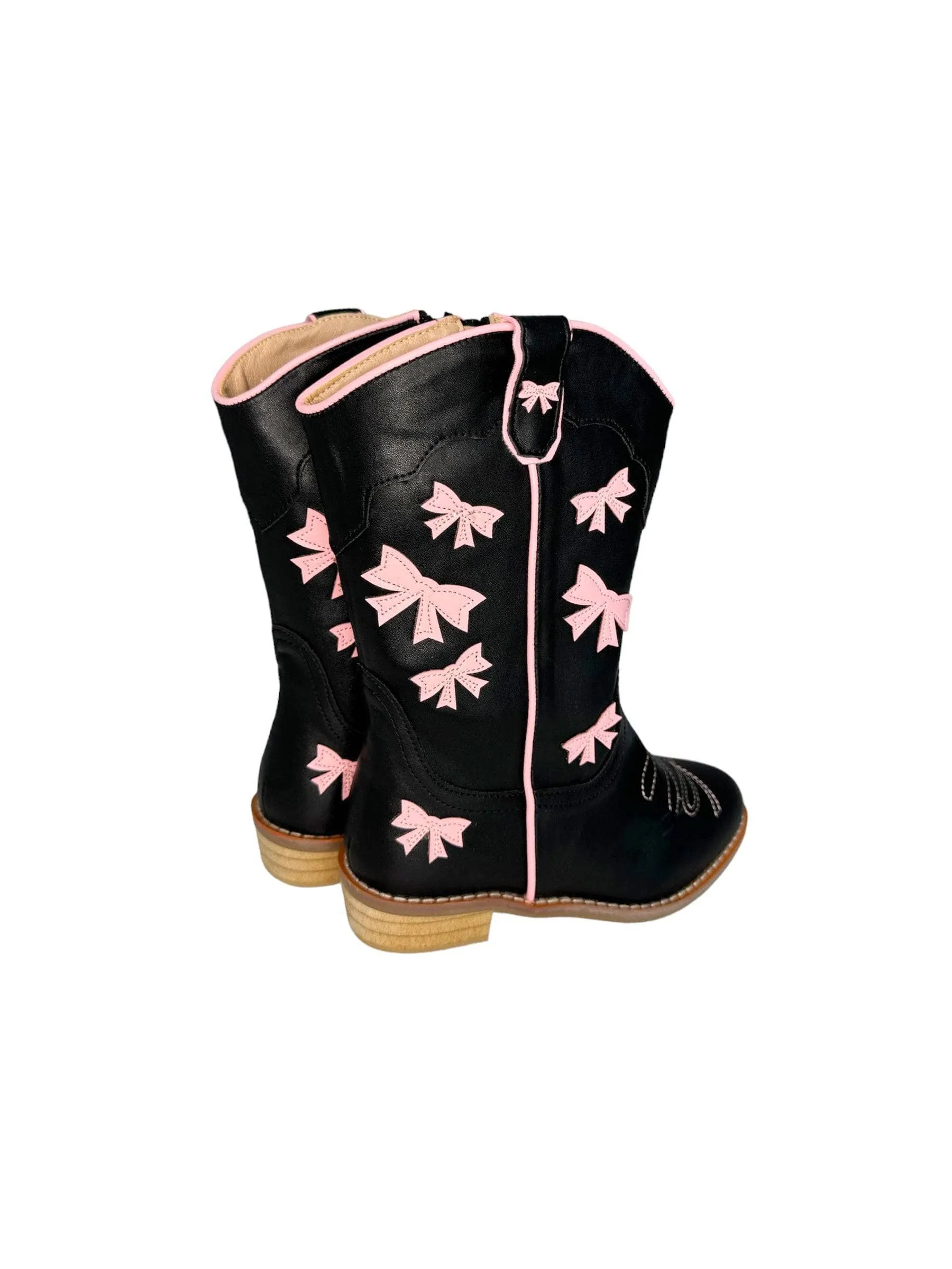 Bow Pink Cowgirl Boots