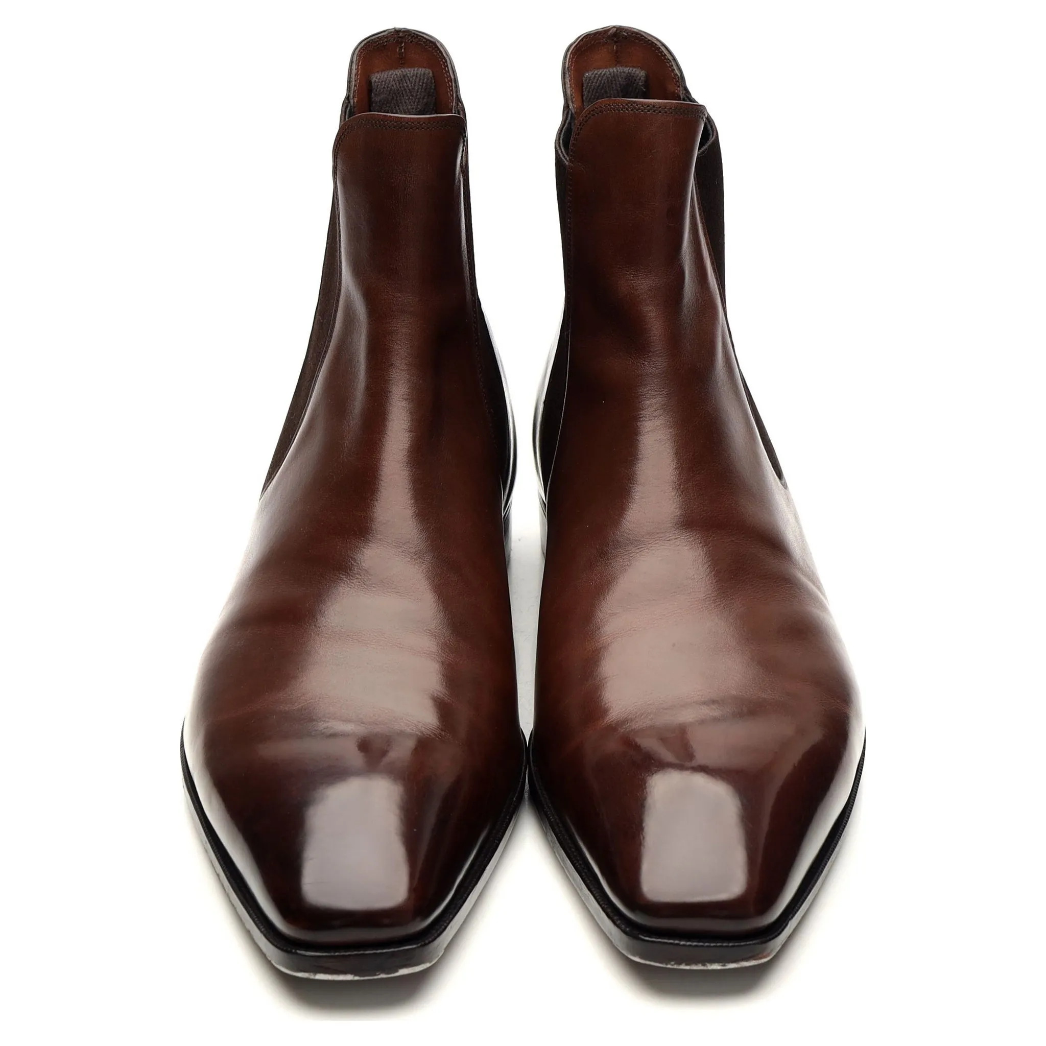 'Burnham' Dark Brown Leather Chelsea Boots UK 10.5 E