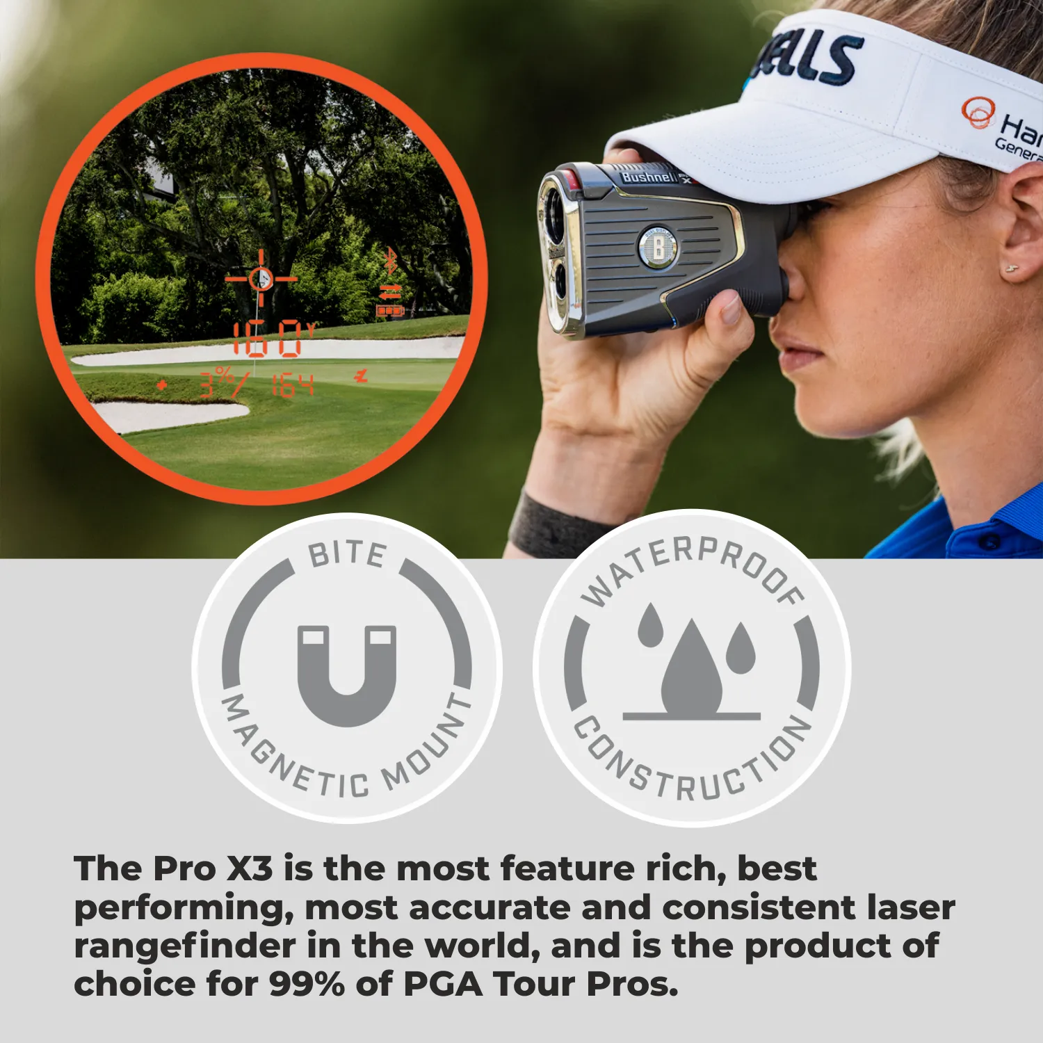 Bushnell Pro X3 Laser Golf Rangefinder (202250)