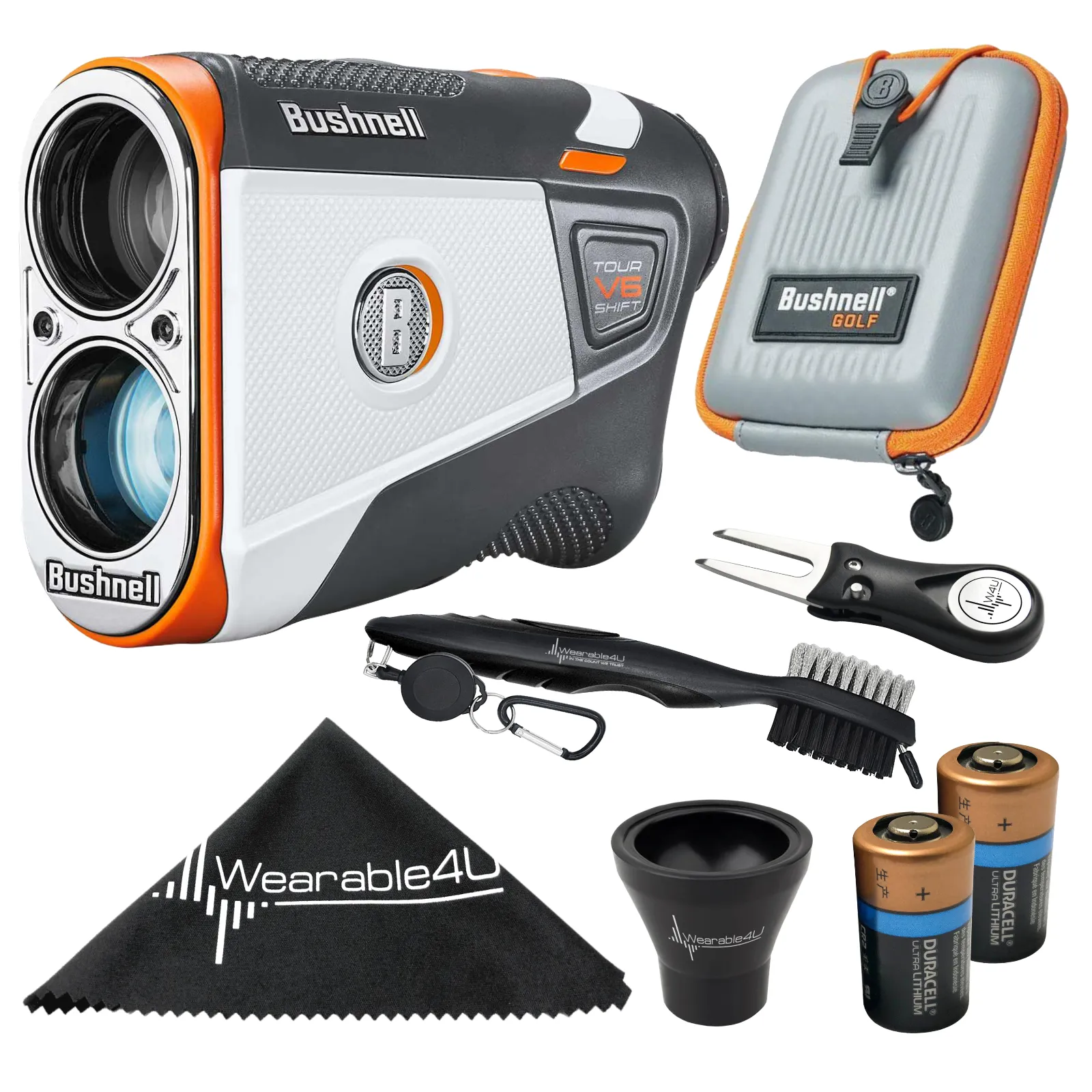 Bushnell Tour V6 Laser Golf Rangefinder Standard/Patriot Pack with Carrying Case