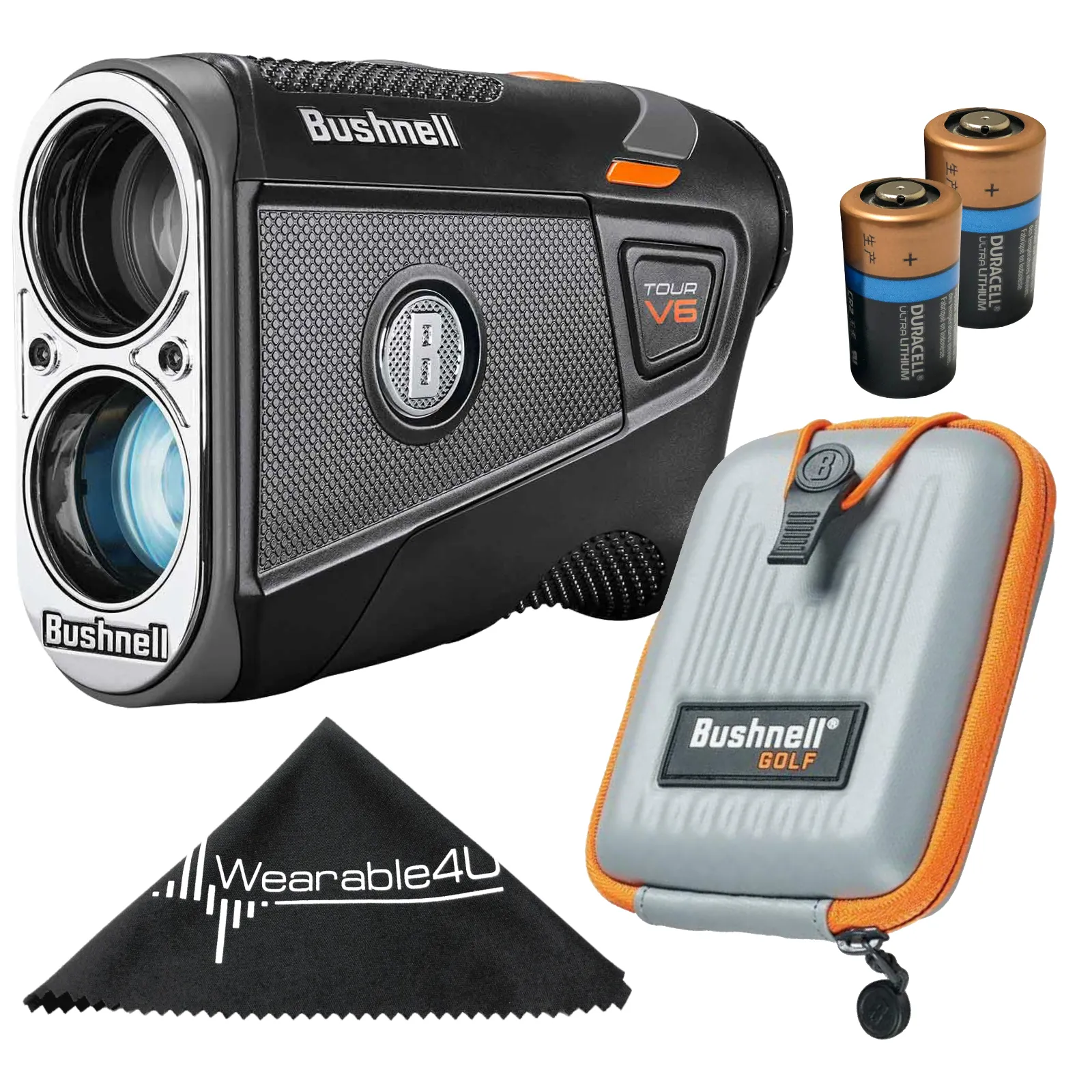 Bushnell Tour V6 Laser Golf Rangefinder Standard/Patriot Pack with Carrying Case