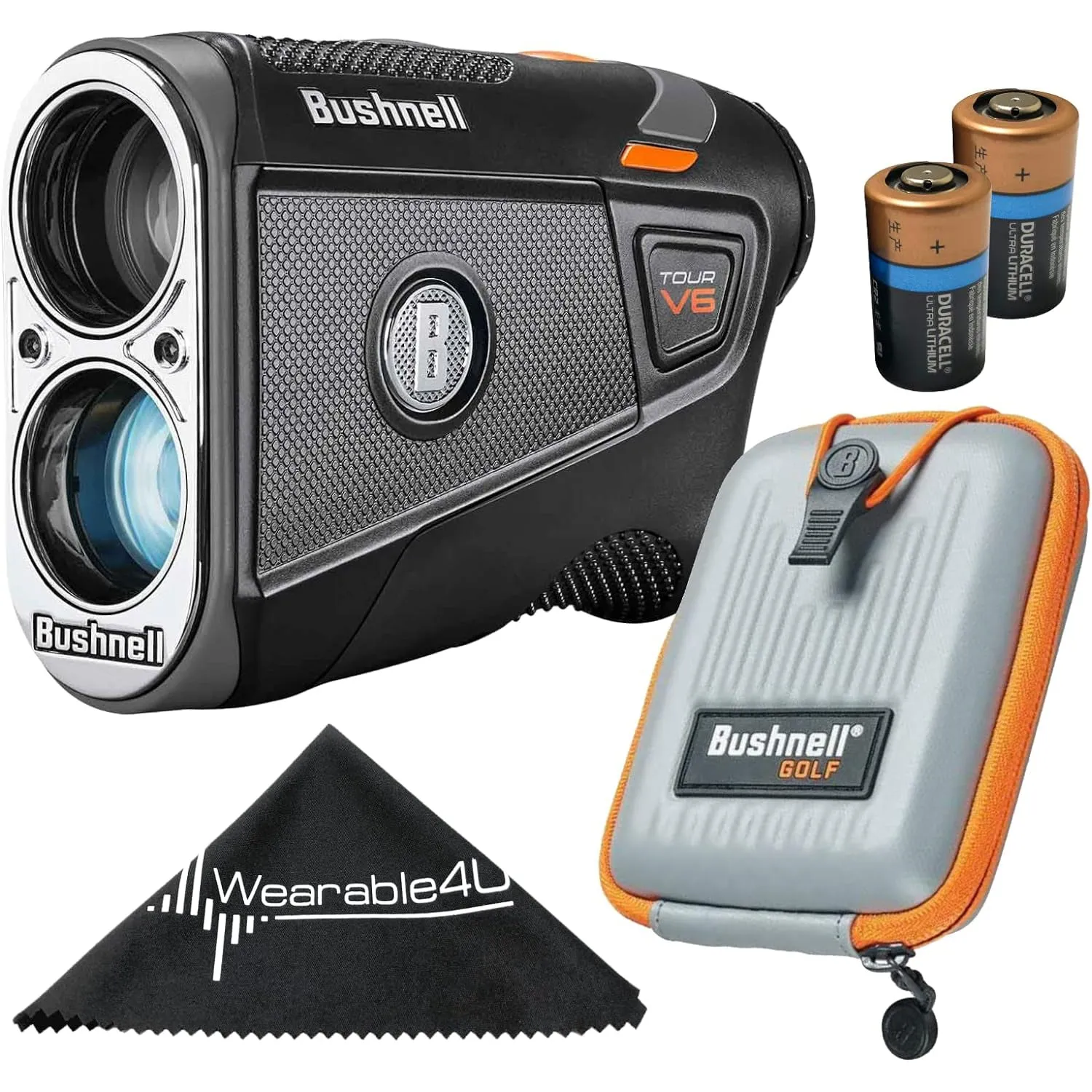 Bushnell Tour V6 Laser Golf Rangefinder Standard/Patriot Pack with Carrying Case