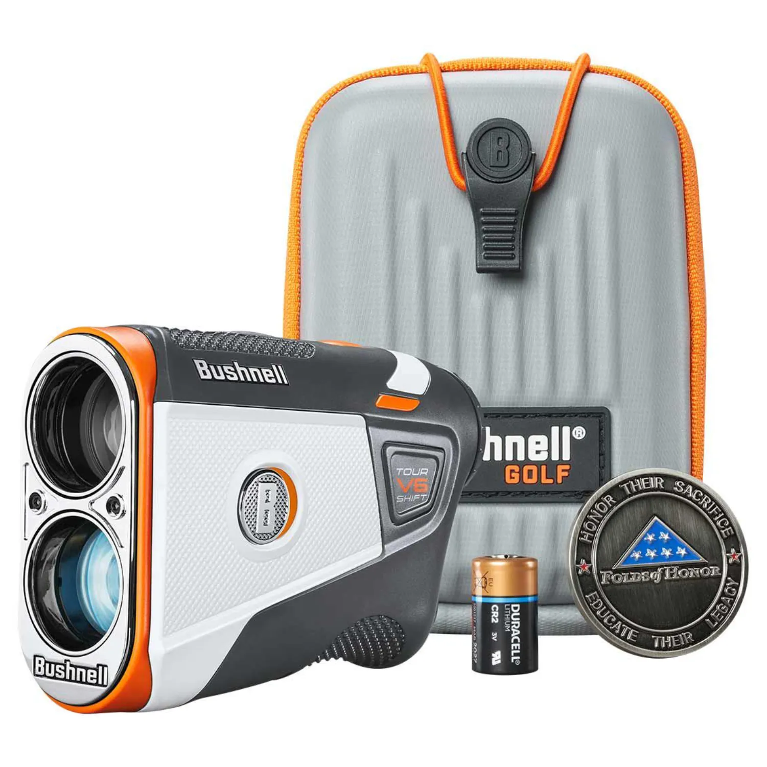 Bushnell Tour V6 Shift Laser Golf Rangefinder Standard/Patriot Pack with Carrying Case