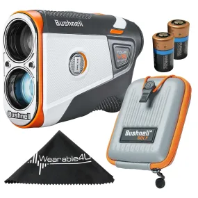 Bushnell Tour V6 Shift Laser Golf Rangefinder Standard/Patriot Pack with Carrying Case