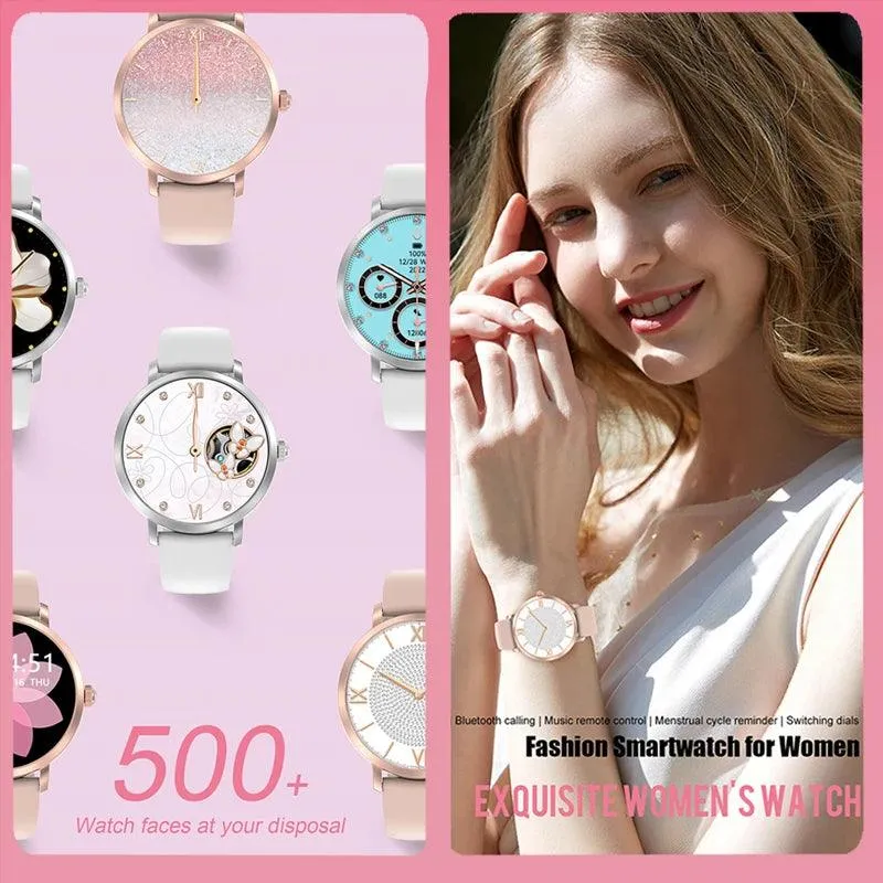 Chic Smart NFC Watch for Women with Bluetooth Calling, GPS, and Health Monitoring