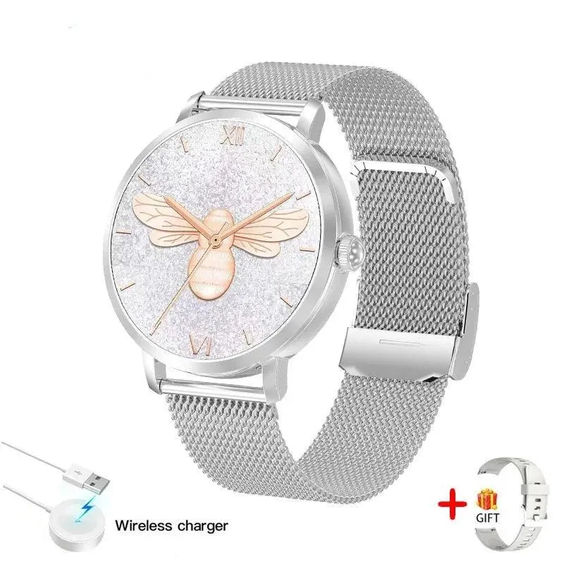 Chic Smart NFC Watch for Women with Bluetooth Calling, GPS, and Health Monitoring