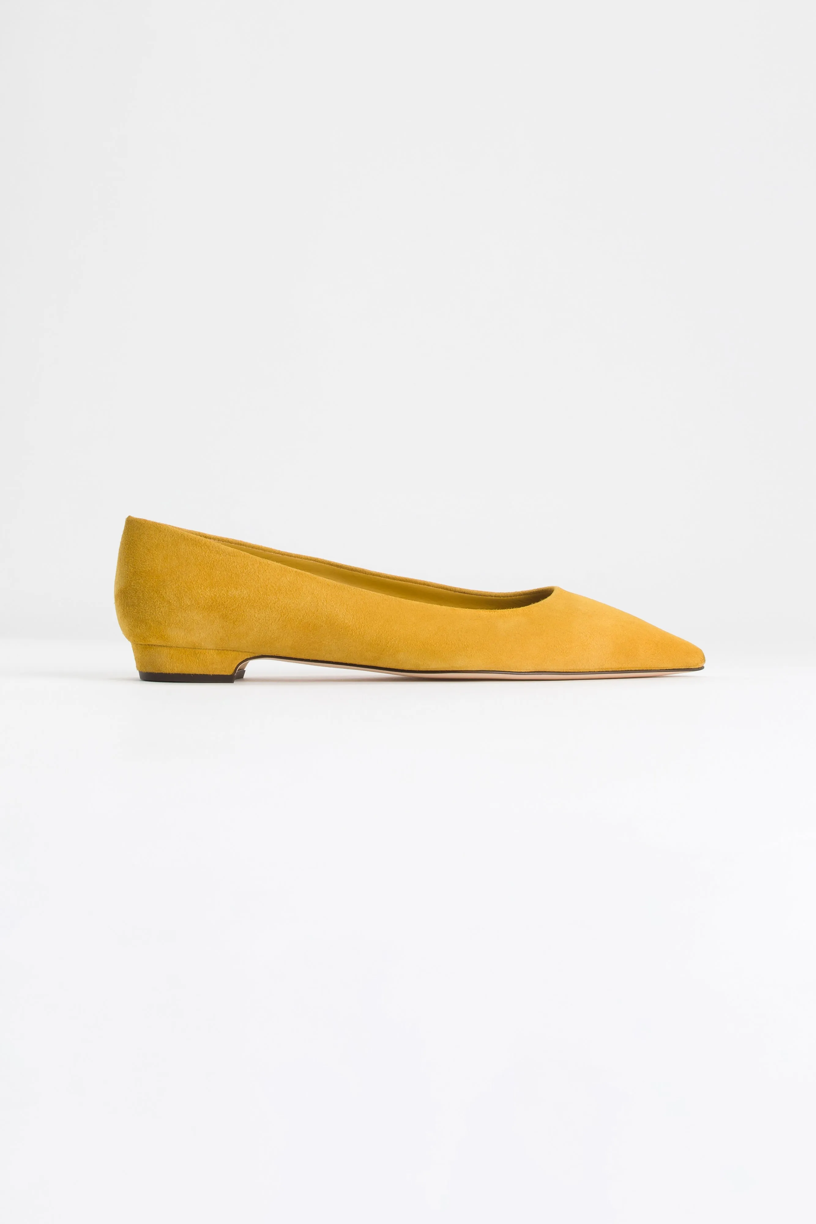 CHUNKY FLAT | SUEDE MUSTARD001