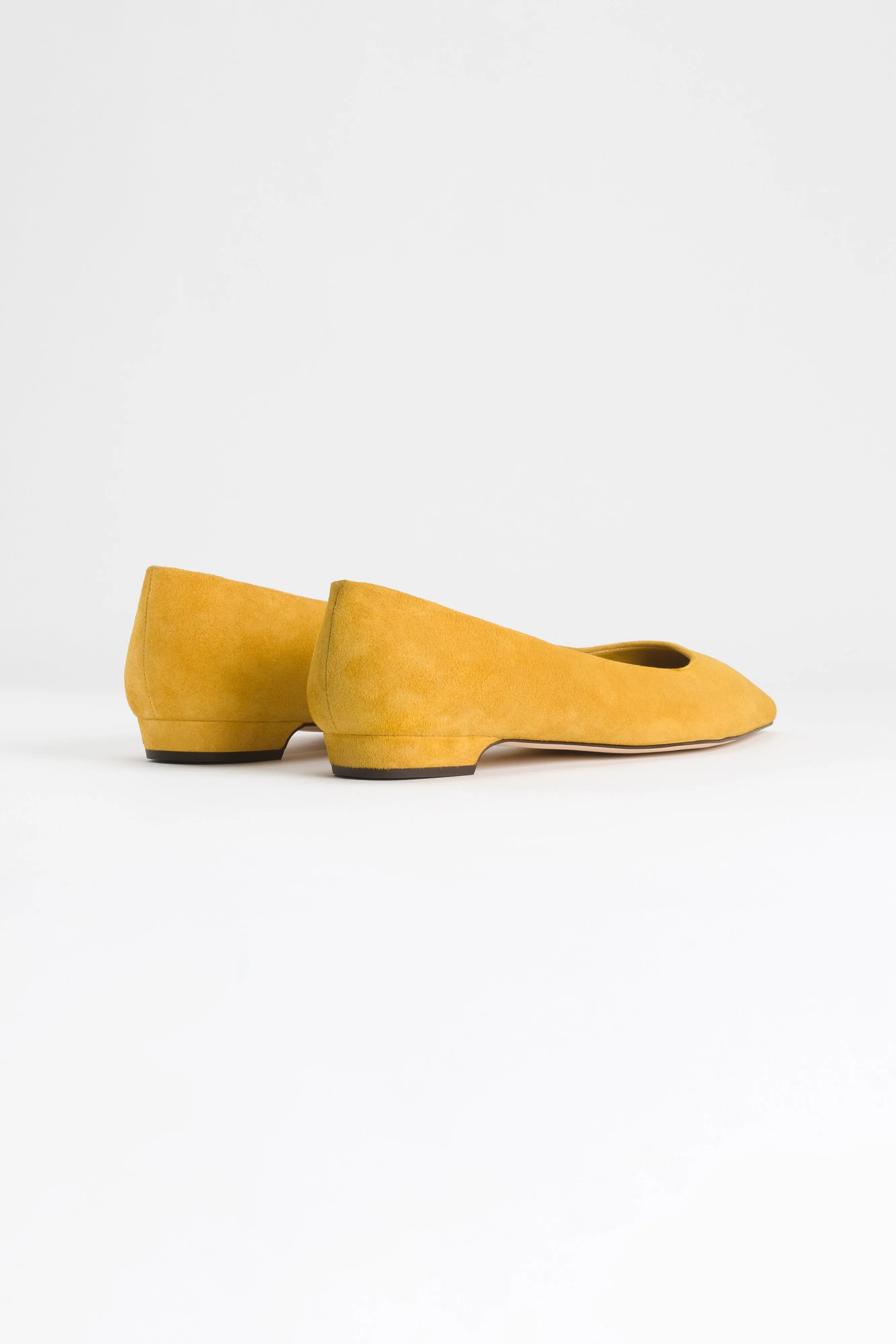 CHUNKY FLAT | SUEDE MUSTARD001