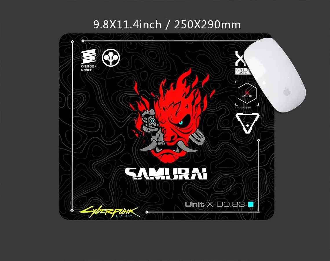 Cyberpunk Computer Mat Black Mouse Pad