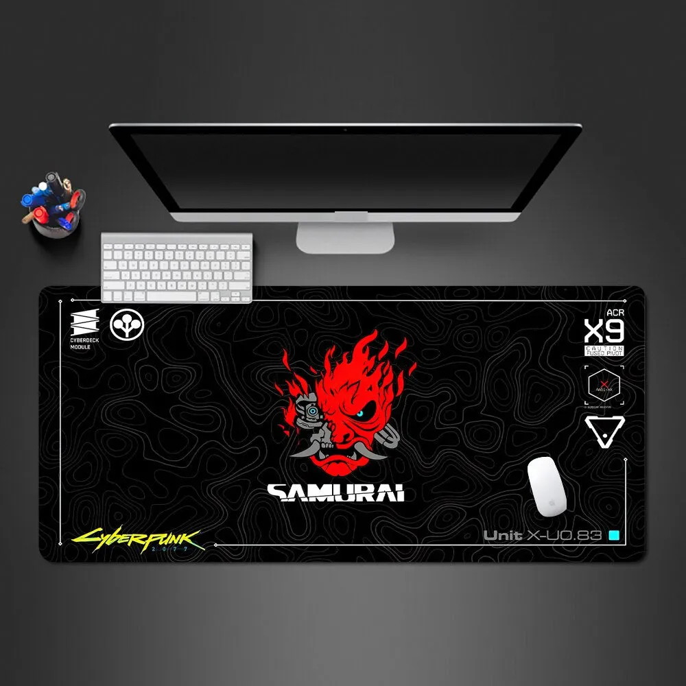 Cyberpunk Computer Mat Black Mouse Pad