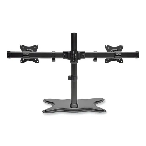 Dual Desktop Monitor Stand, For 13" To 27" Monitors, 31.69" X 10" X 18.11", Black, Supports 26 Lb