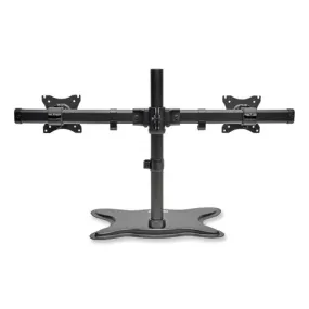 Dual Desktop Monitor Stand, For 13" To 27" Monitors, 31.69" X 10" X 18.11", Black, Supports 26 Lb