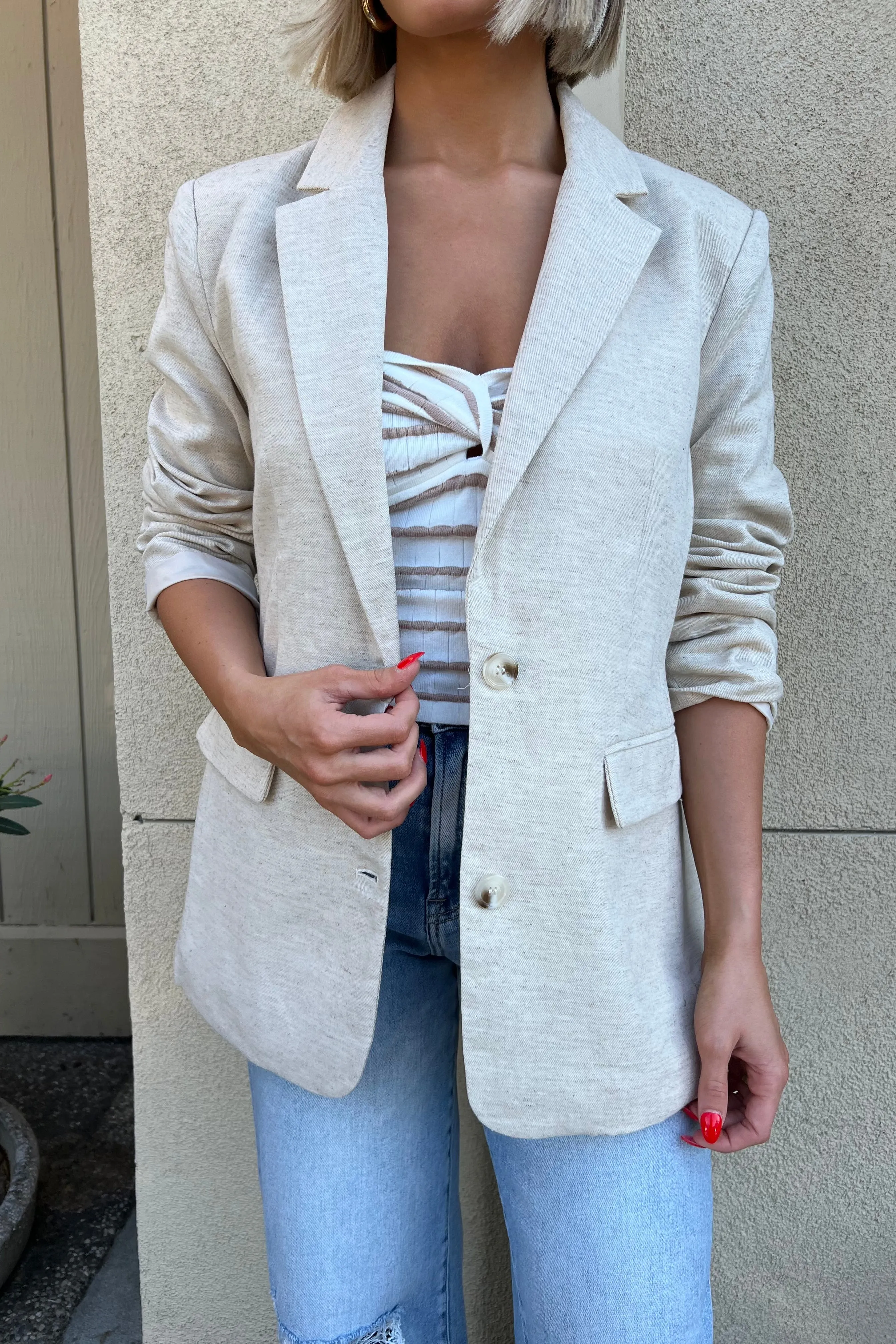 EASTON NATURAL LINEN BLAZER