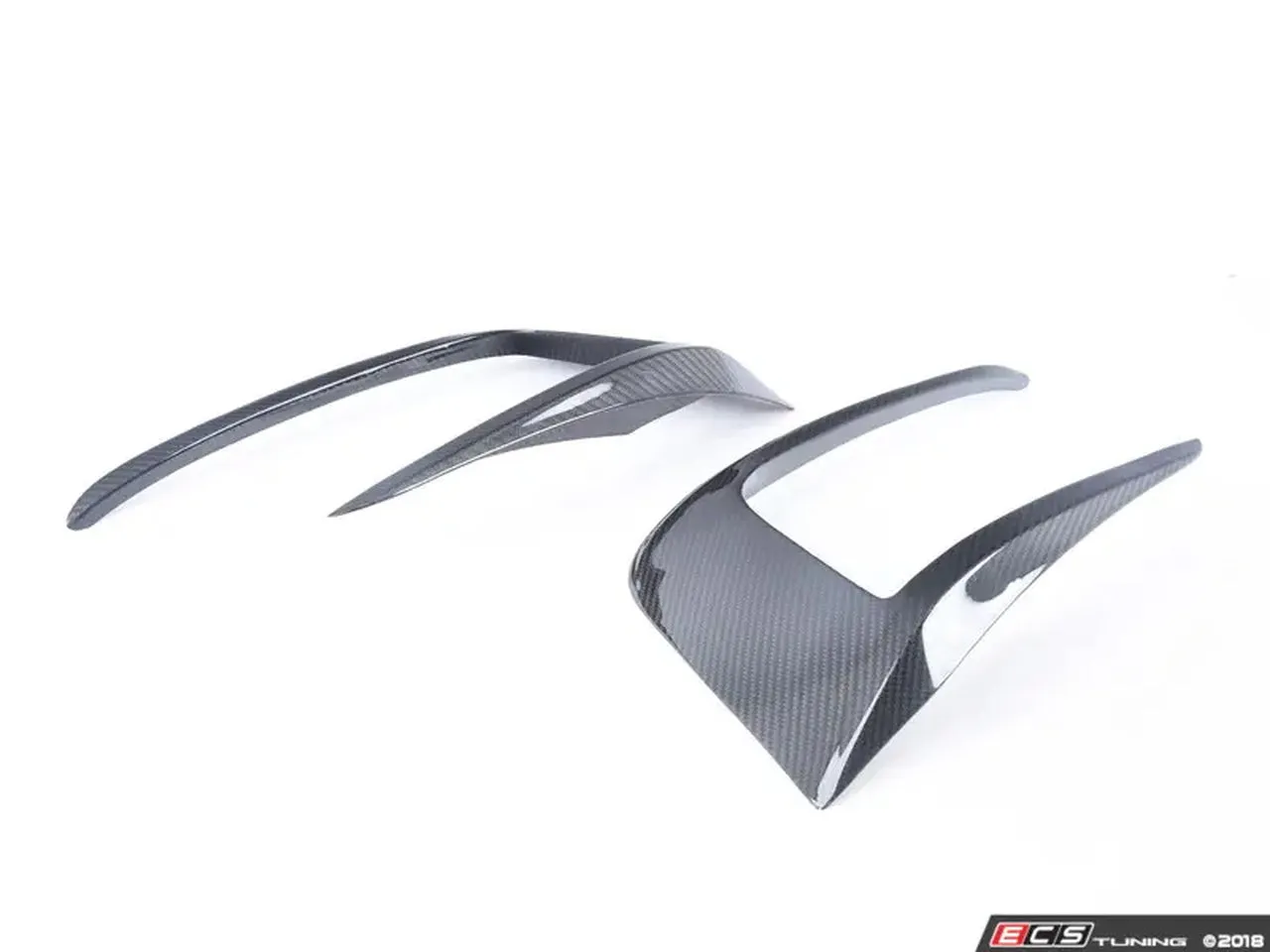 ECS Tuning Carbon Fibre Front Bumper Grille Flare Set - Mk7 GTI