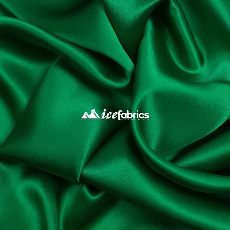 French Quality 5% Stretch Satin Fabric Spandex Fabric BTY