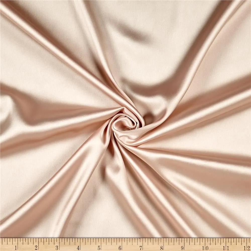 French Quality 5% Stretch Satin Fabric Spandex Fabric BTY