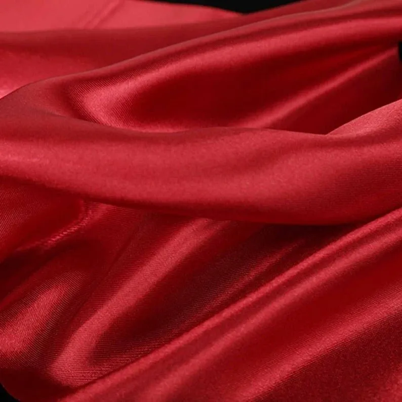 French Quality 5% Stretch Satin Fabric Spandex Fabric BTY