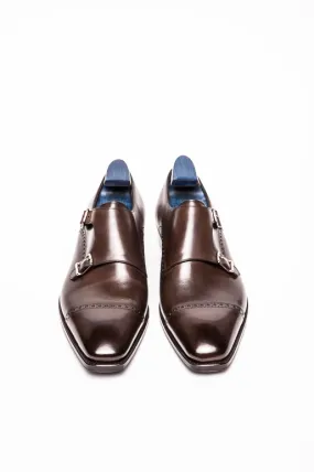 Gaziano & Girling Mayfair Double Monk Cap Toe in Oak