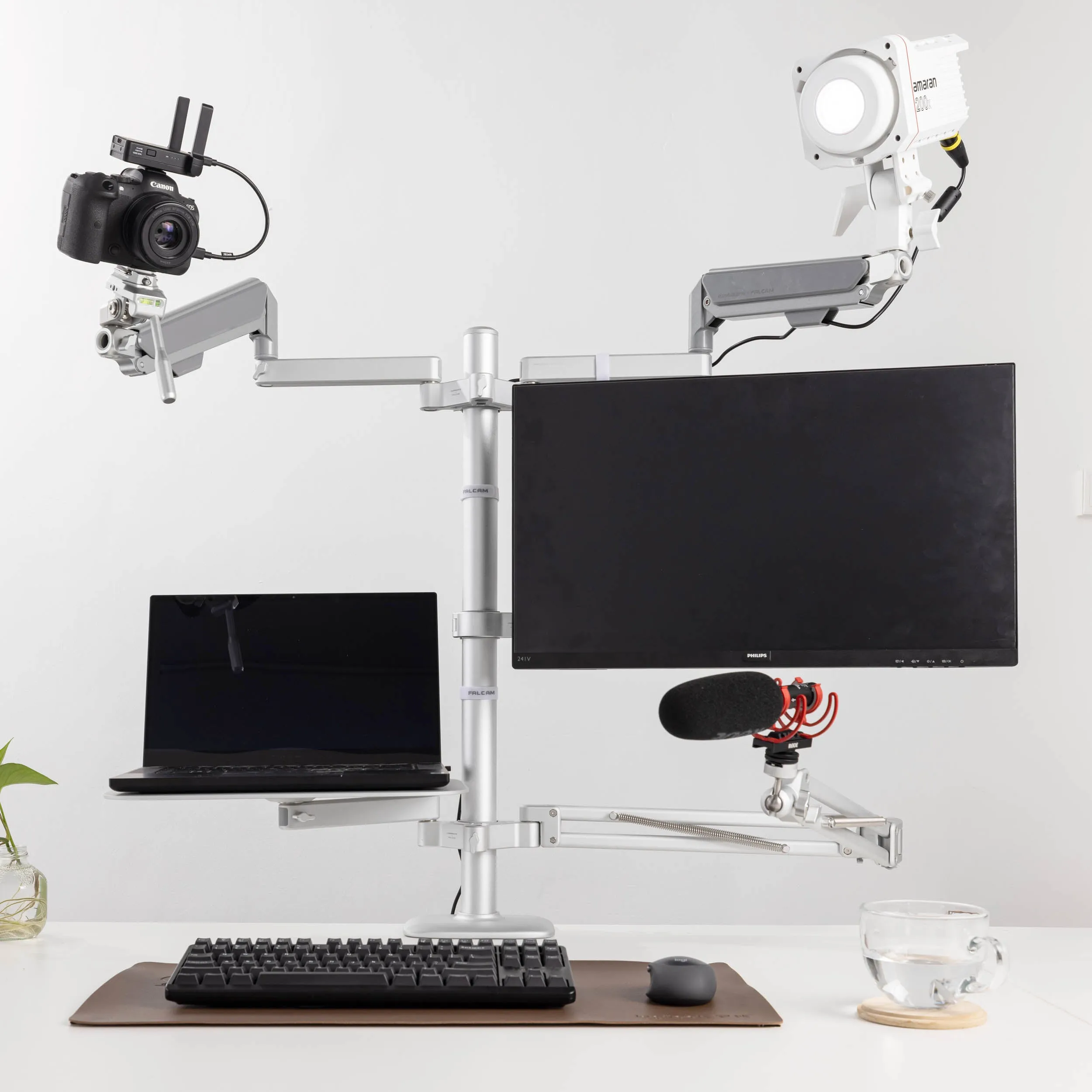 Geartree 2748 40kg Single Monitor Desk Stand Mount with Clamp