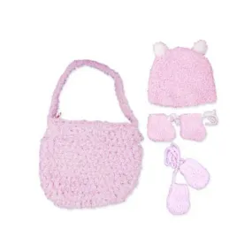 Hand Knit Bag with Booties Beanie and Mittens ( Case of 10 )