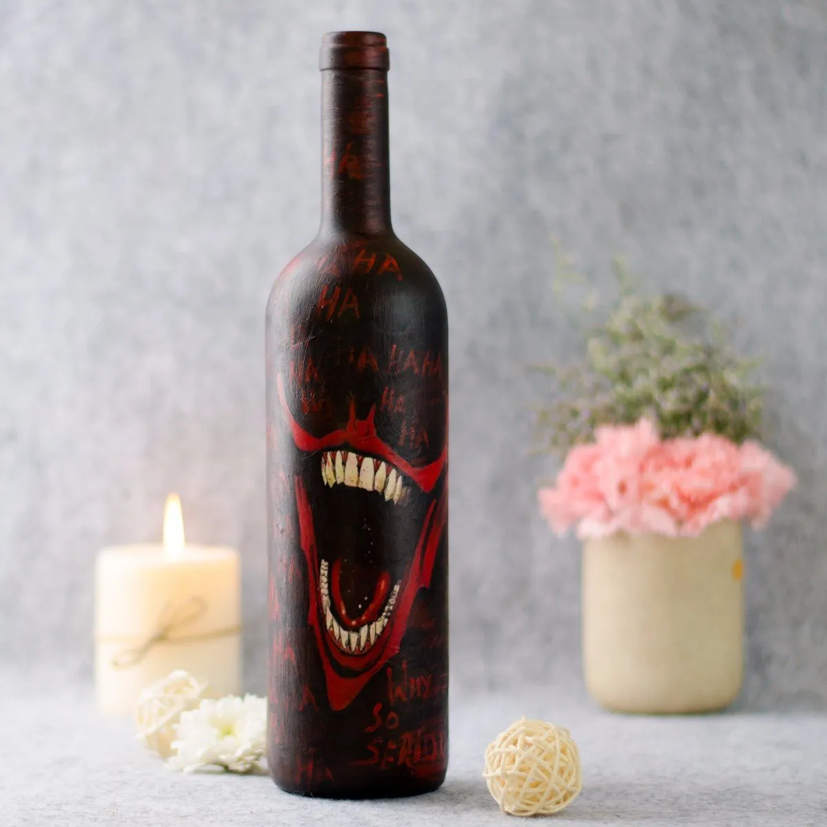 Hand Painted Sweet Vampire Bottle