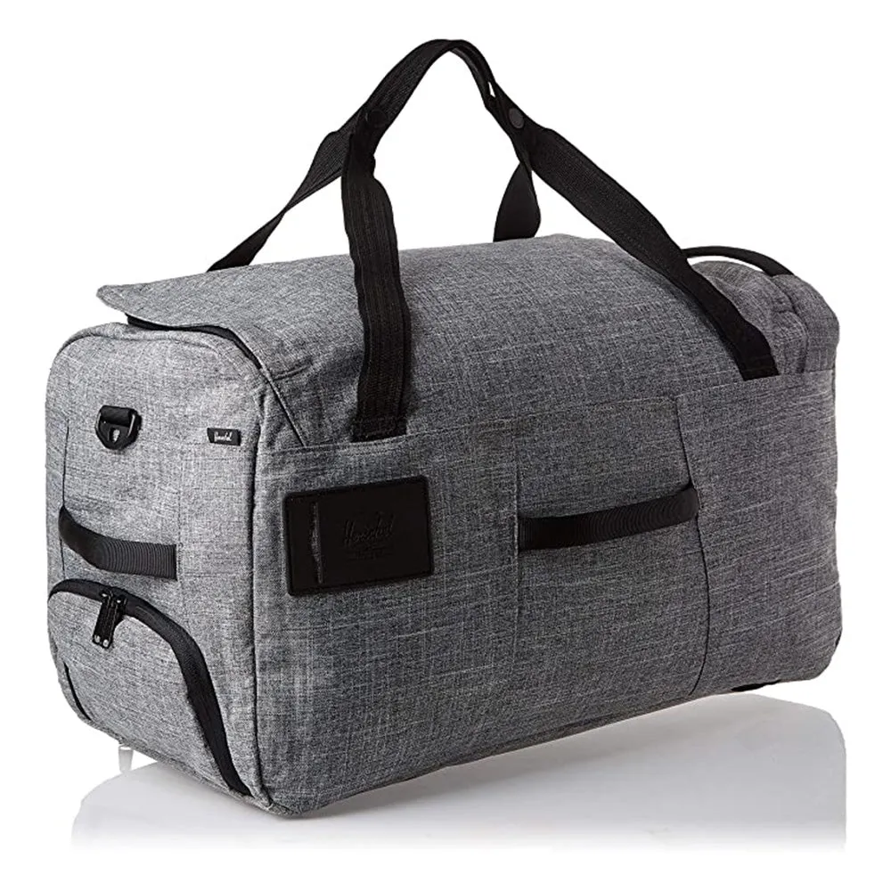 Herschel Unisex Raven Crosshatch Outfitter Travel Duffel Bag - 10583-00919