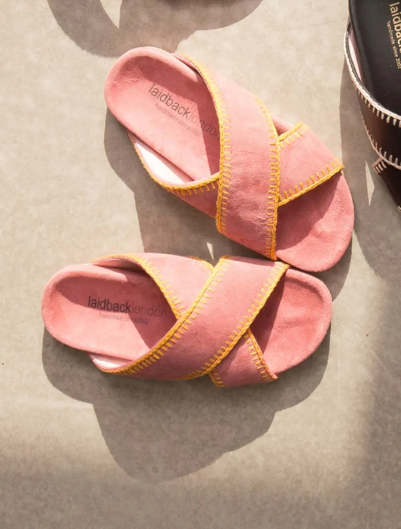 Jadine Footbed Sandals Dusty Pink