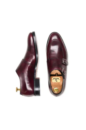 John Lobb "Sennen" Plum Museum Calf Double Monk Shoes