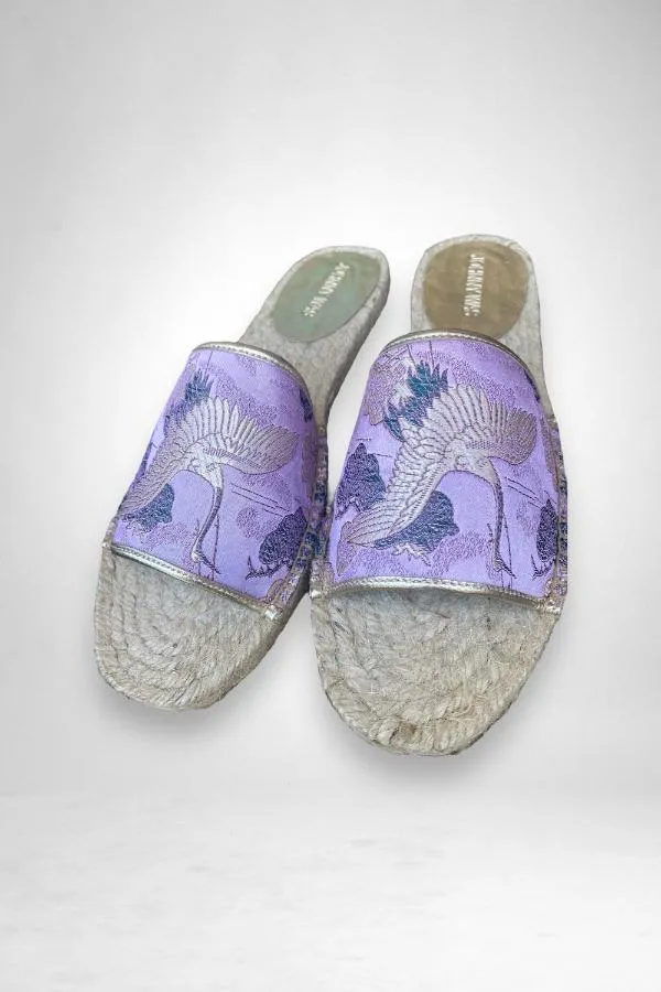 Johnny Was Crane Embroidered Espadrille Slip On Sandal Boho Chic JWS3322