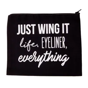 Just Wing It Makeup Bag