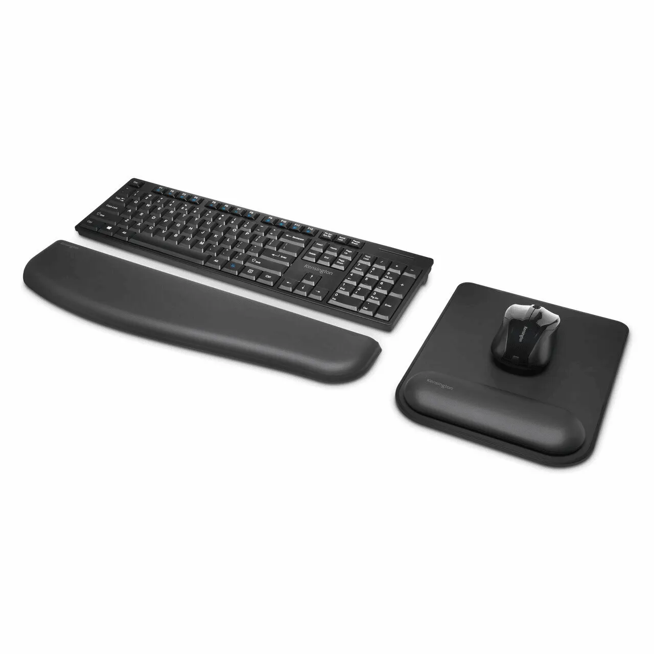 Kensington Ergosoft Mousepad Gel Wrist Rest Ergonomic Black Mouse Pad