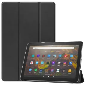 Kindle Fire HD10 (2021) Smartcase / Plain, Black Case - Dteck Brand