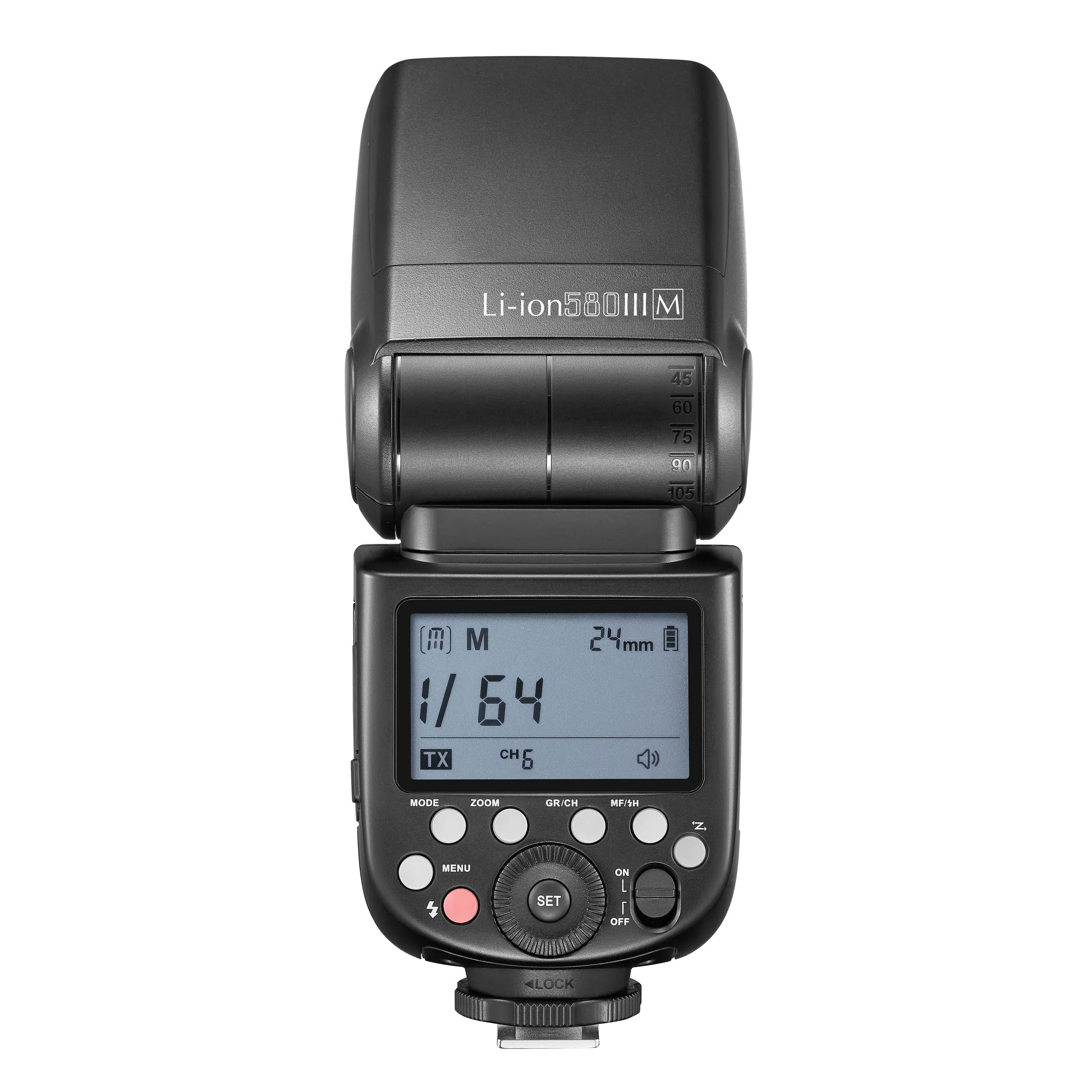 Li-ION580III Manual Speedlite Built-In 2.4GHz Receiver & High-Speed Sync (Ving V850III)