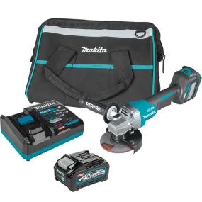 Makita GAG06M1 40V MAX XGT 4-1/2” / 5" Brushless Paddle Switch Angle Grinder Kit