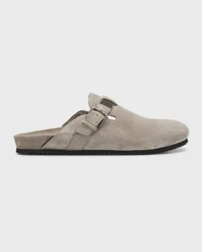 Monili Brunello Cucinelli Suede Flat Mules with Buckle