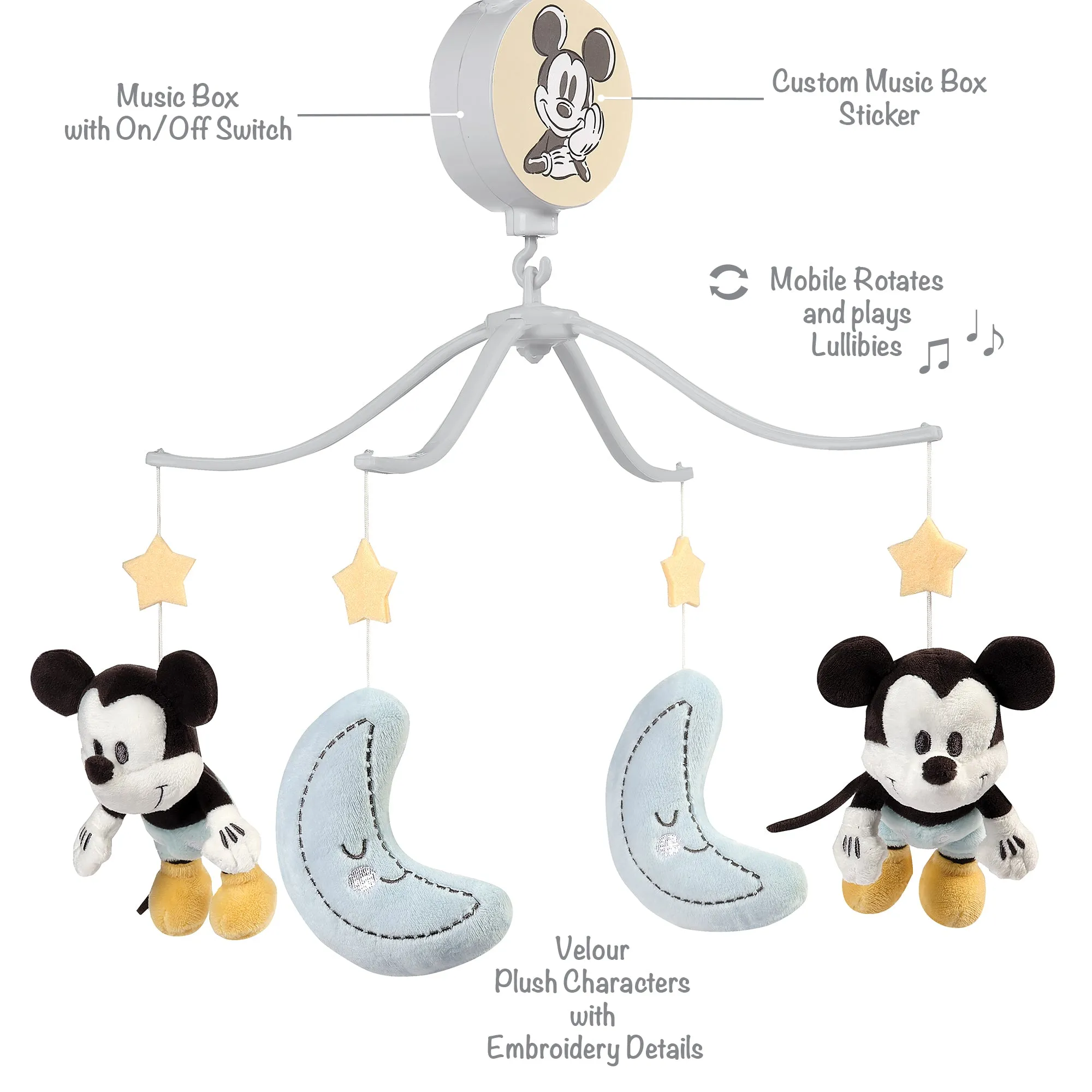 Moonlight Mickey Musical Baby Crib Mobile