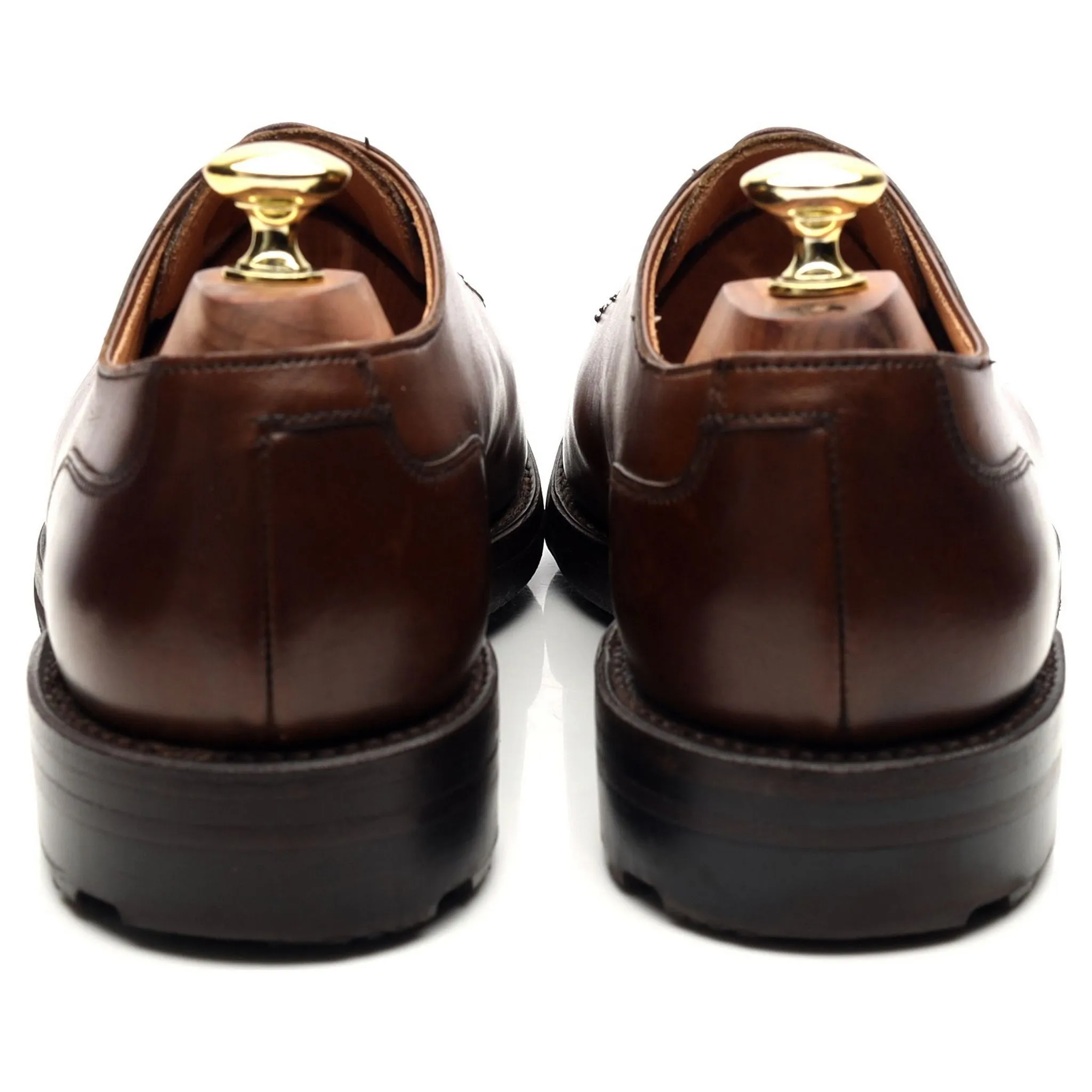 'Moreton' Dark Brown Leather Split Toe Derby UK 7 E