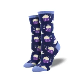 Night Tea Night Crew Socks - Womens