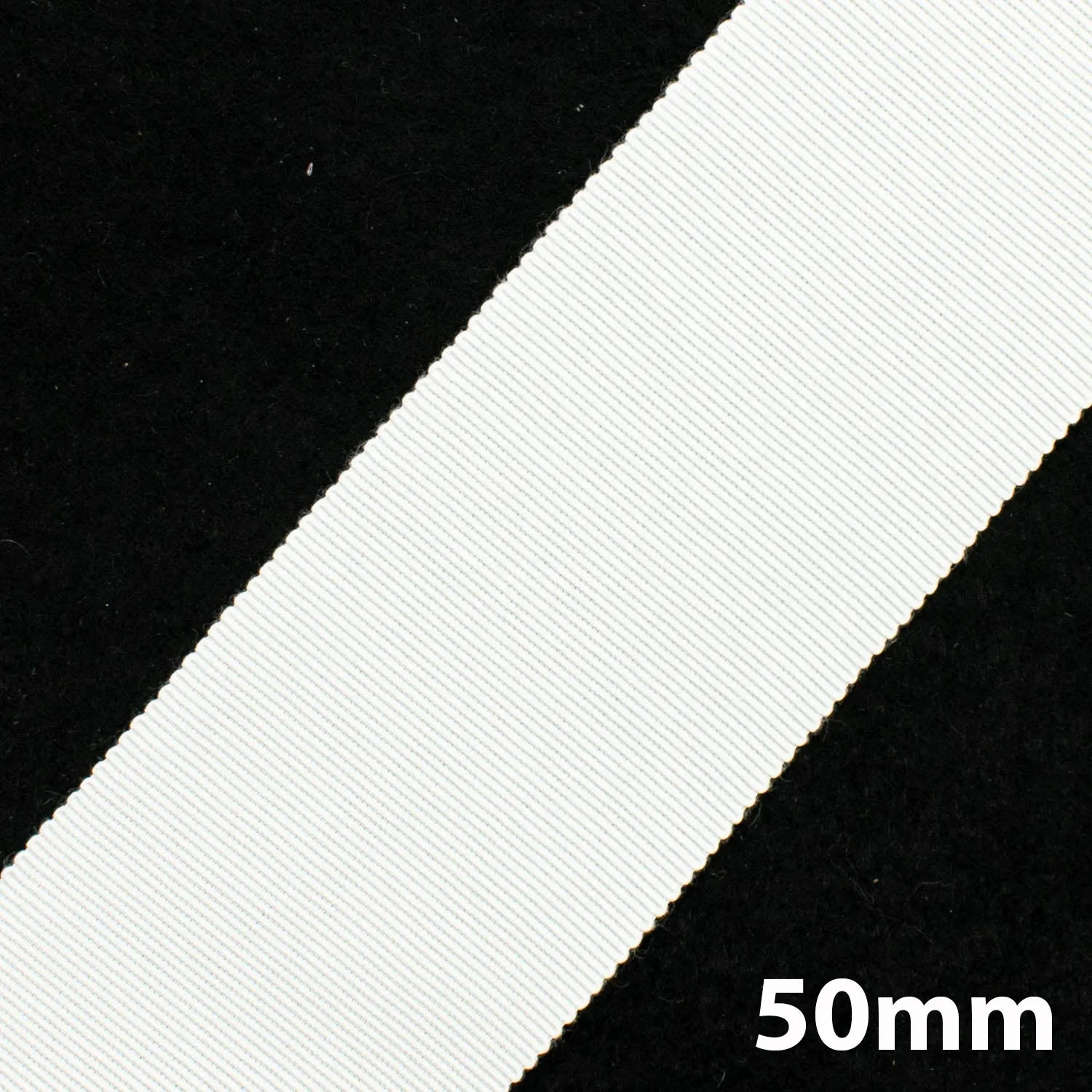 Petersham Grosgrain Ribbon Black & White